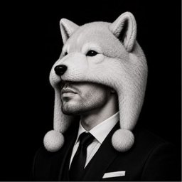 The White $WOLF pack logo